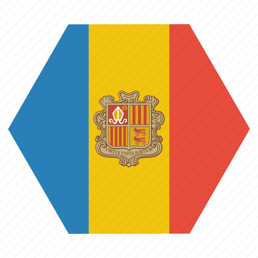 Andorra, country, flag, national, european icon - Download on Iconfinder