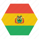 bolivia, bolivian, country, flag, national