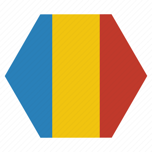 Chad, country, flag, national, african icon - Download on Iconfinder