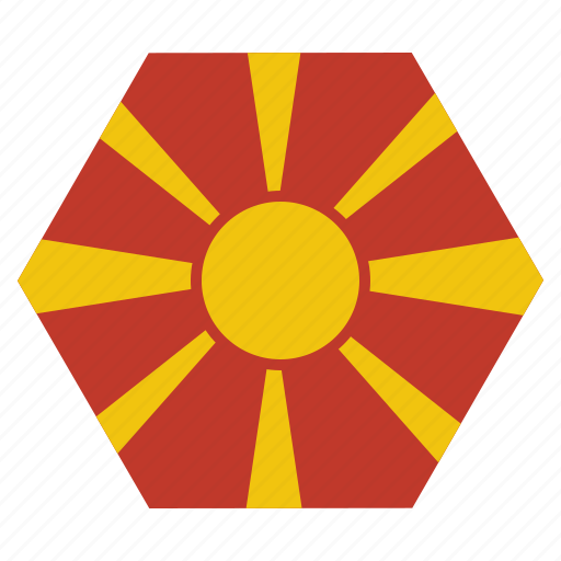 Country, european, flag, macedonia, macedonian, national icon
