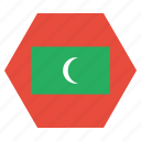 country, flag, maldives, national, asian