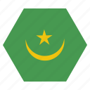 country, flag, mauritania, national, african, mauritanian