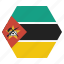 country, flag, mozambique, national, african 