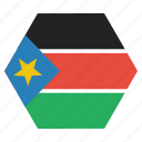 country, flag, national, south, sudan, african