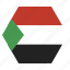 country, flag, national, sudan, sudanese, african 