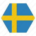 country, flag, national, sweden, swedish, european