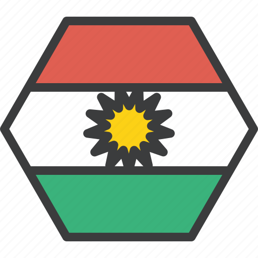 Asian, country, flag, kurdish, kurdistan, national, region icon - Download on Iconfinder