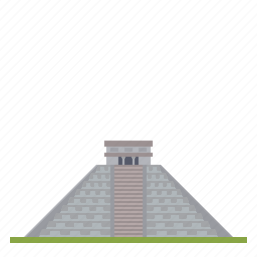 Building, chichen itza, landmark, mayan, mexico, monument, pyramid icon - Download on Iconfinder