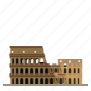 building, coliseum, colosseum, italy, landmark, rome, ruins