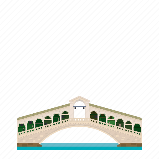 Bridge, building, grand canal, italy, landmark, rialto bridge, venice icon - Download on Iconfinder