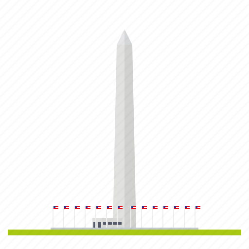 Landmark, memorial, monument, obelisk, united states of america, washington, washington monument icon - Download on Iconfinder