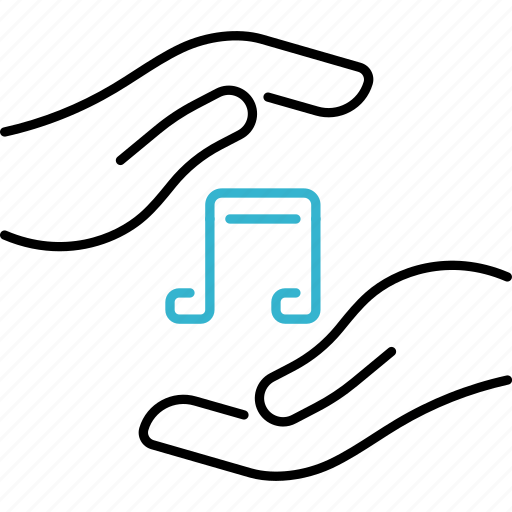 Music, international, note, hand, protection icon - Download on Iconfinder