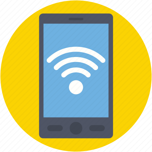 Mobile, mobile wifi, wifi connection, wifi signals, wireless internet icon - Download on Iconfinder