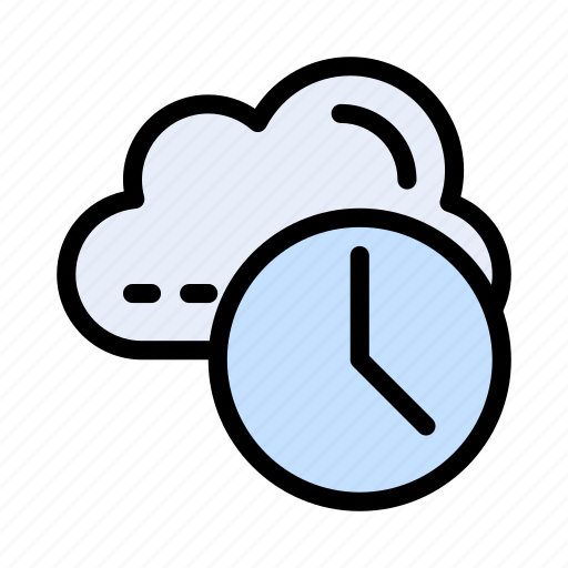 Clock, cloud, management, time, watch icon - Download on Iconfinder