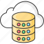 cloud, data, database, server, storage 