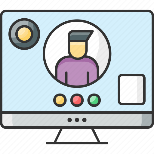 Call, calling, online education, video icon - Download on Iconfinder