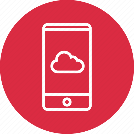 Cell, cloud, phone, save icon - Download on Iconfinder