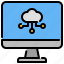 cloud, computing, storage, database, server 