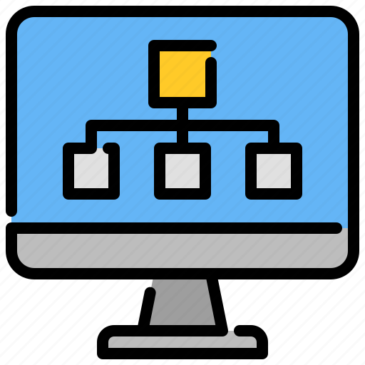 Diagram, hierarchy, computer, graph icon - Download on Iconfinder