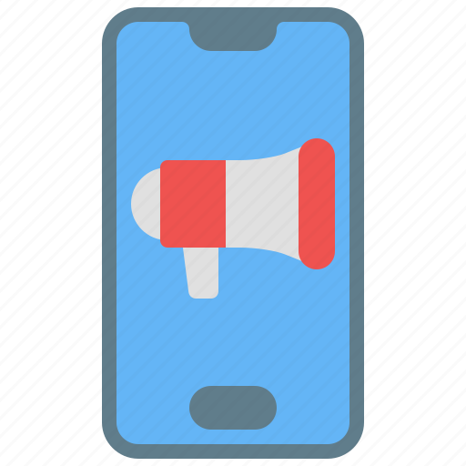 Mobile, promotion, megaphone, smartphone icon - Download on Iconfinder