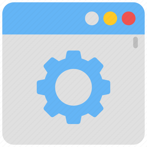 Website, optimization, cogwheel, browser, internet icon - Download on Iconfinder