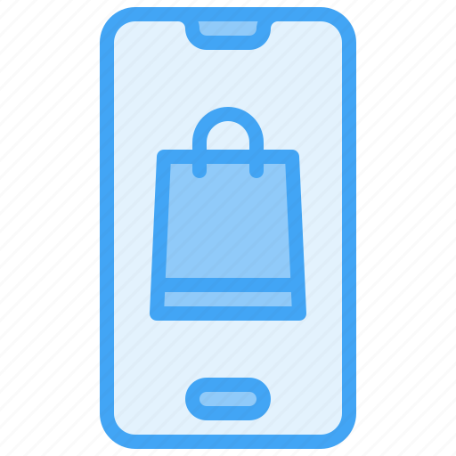 Ecommerce, shopping, bag, smartphone icon - Download on Iconfinder