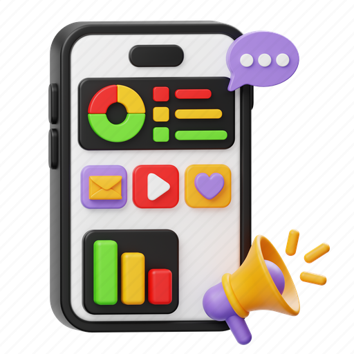 Mobile, marketing, megaphone, business, finance, advertising, announcement icon - Download on Iconfinder