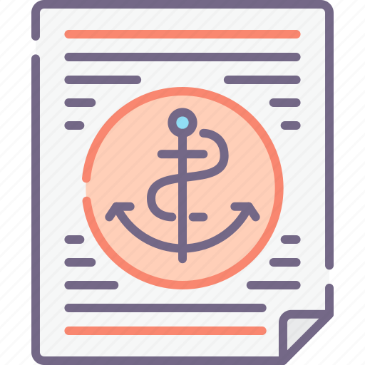 Anchor, document, text icon - Download on Iconfinder