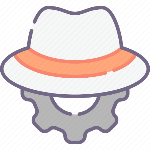 Hat, setting, white icon - Download on Iconfinder