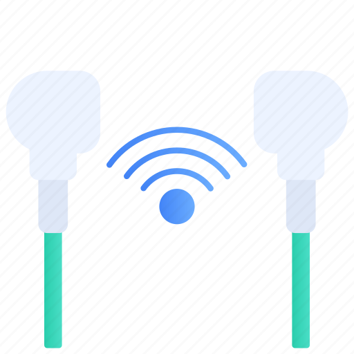 Airpods, audio, earphone, headphones, internet of things, music and multimedia, wifi signal icon - Download on Iconfinder