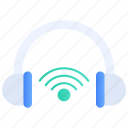 audio, electronics, headphones, headset, internet of things, music headphones, wifi signal