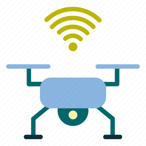 Drone, internet of things, iot, quadcopter, wifi icon - Download on Iconfinder