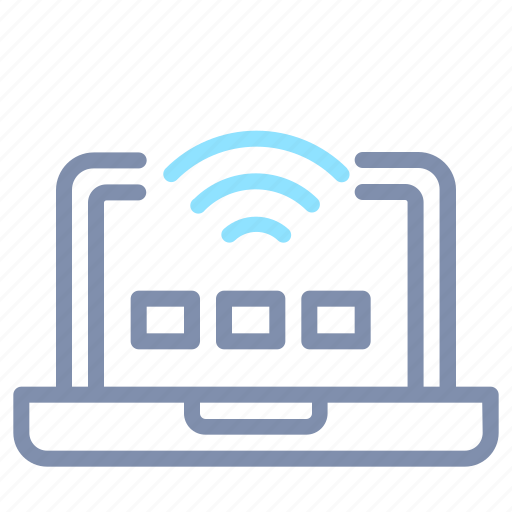 Connection, internet, iot, laptop, technology, things, wireless icon - Download on Iconfinder