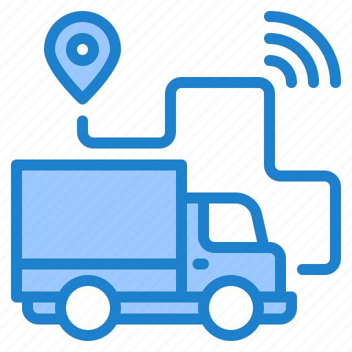 Car, truck, delivery, wifi, location icon - Download on Iconfinder