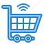 shopping, cart, wifi, internet 