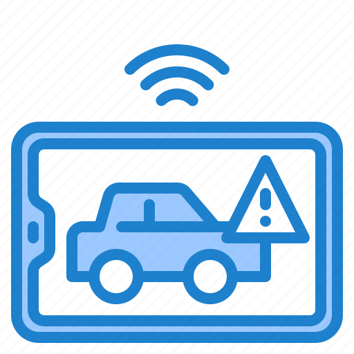 Smartphone, internet, car, warning, wifi icon - Download on Iconfinder