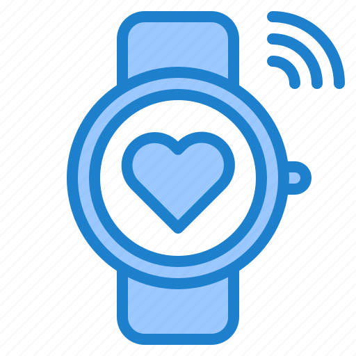 Watch, smartwatch, internet, heart, wifi icon - Download on Iconfinder