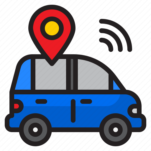 Car, location, delivery, wifi, internet icon - Download on Iconfinder