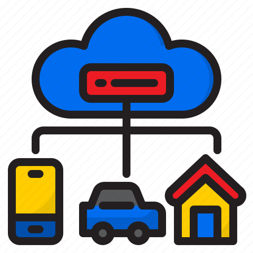 Cloud, car, home, server, smartphone icon - Download on Iconfinder