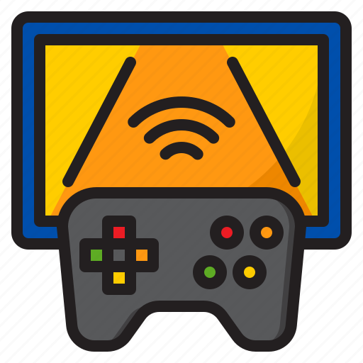 Joy, stick, game, wifi, internet, control icon - Download on Iconfinder