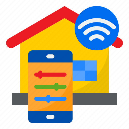 Home, smartphone, internet, control, wifi icon - Download on Iconfinder