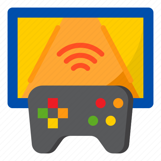 Joy, stick, game, wifi, internet, control icon - Download on Iconfinder