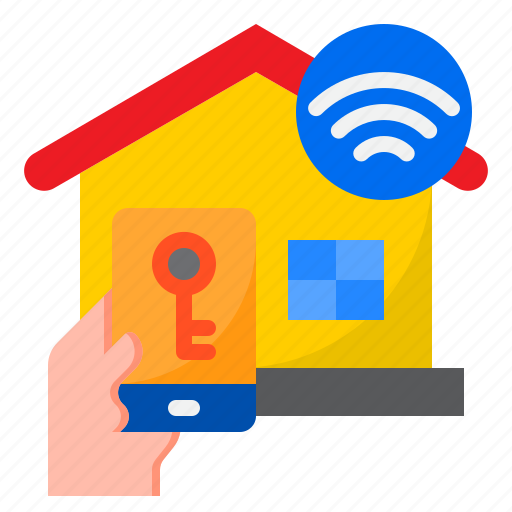 Key, smartphone, wifi, internet, home icon - Download on Iconfinder