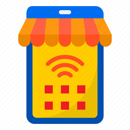 Shop, wifi, shopping, smartphone, internet icon - Download on Iconfinder