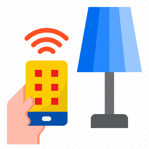 Smartphone, internet, light, blub, wifi icon - Download on Iconfinder