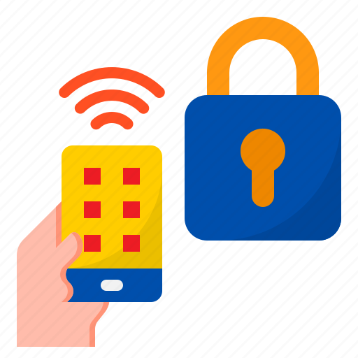 Smartphone, internet, lock, safe, wifi icon - Download on Iconfinder