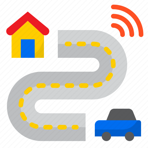 Travel, car, home, road, wifi icon - Download on Iconfinder