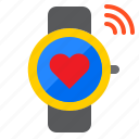 watch, smartwatch, internet, heart, wifi