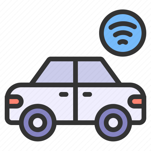 Smartcar, transportation, internet of things icon - Download on Iconfinder