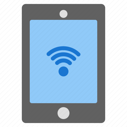 Tablet, connection, device, mobile, wifi, wireless, signal icon - Download on Iconfinder